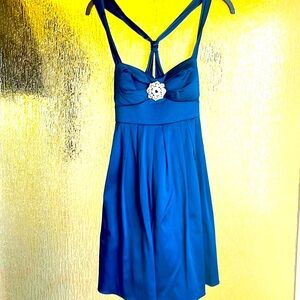 City Studio size 5 blue formal fit and flare dress